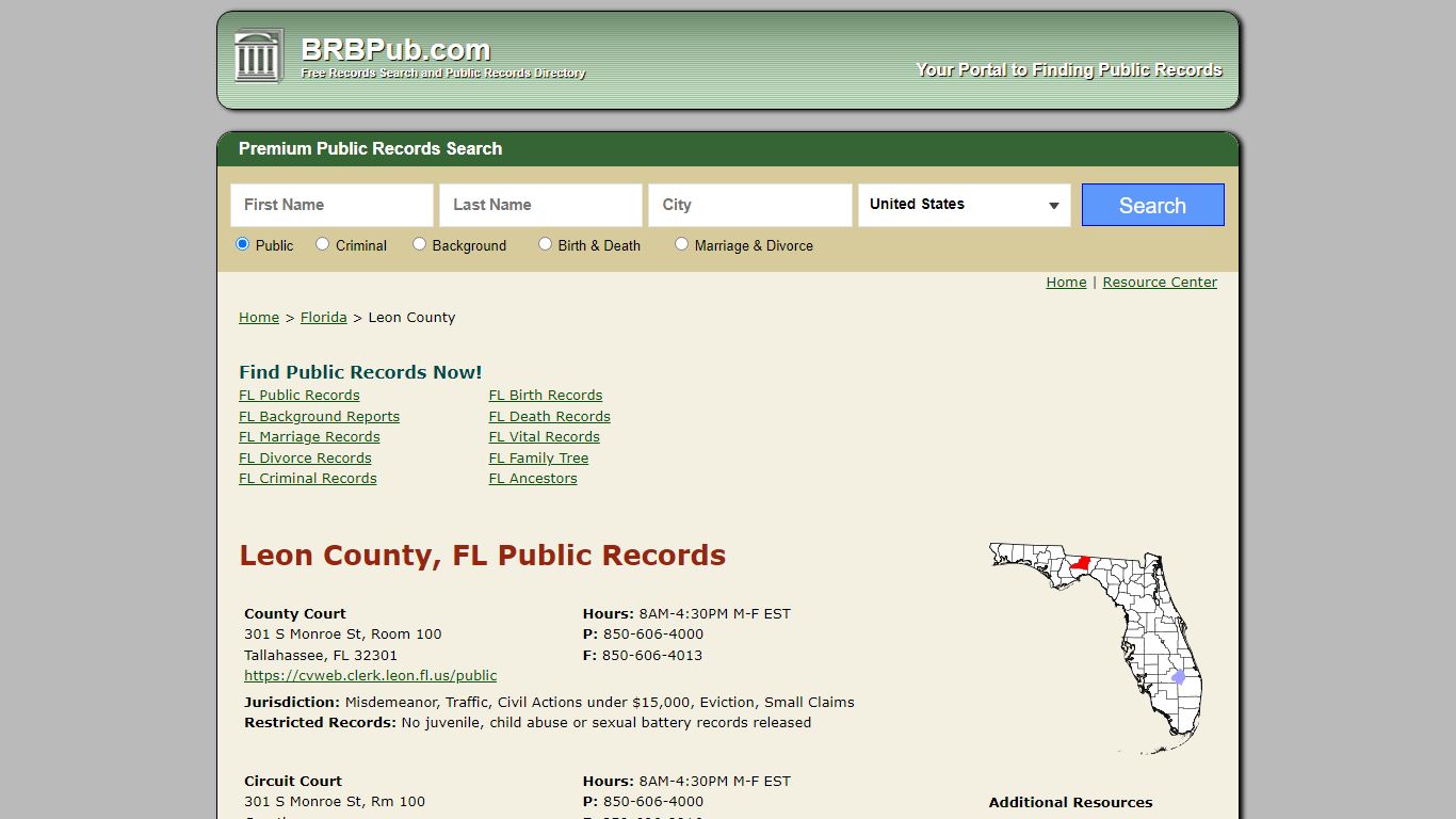 Leon County Public Records | Search Florida Government ...